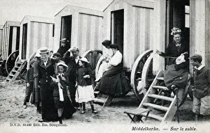 Middelkerke - Bathing Machines and their occupants