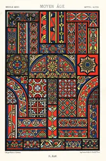 12th Century: Middle Ages; stained glass, 12th to 14th centuries