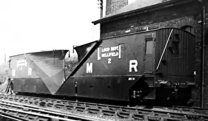 Snowplough: Midland Railway snowploughs based at Hellifield