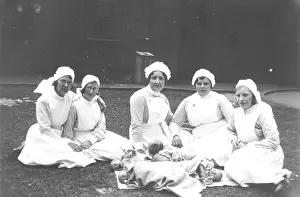Abbots: Midwives and babies, outdoors