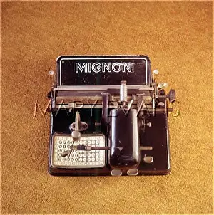 Mignon: MIGNON TYPEWRITER C1908