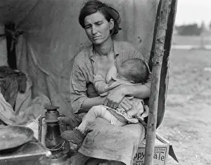 Mama: Migrant Mother Breastfeeding, 1936