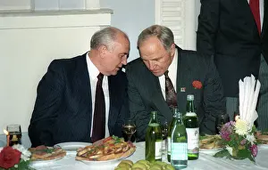 Ulyanov: Mikhail Gorbachev and actor Mikhail Ulyanov, 1991