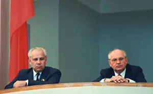 Lukyanov: Mikhail Gorbachev and Anatoly Lukyanov, 1990