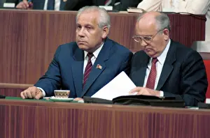 Lukyanov: Mikhail Gorbachev and Anatoly Lukyanov at XIX