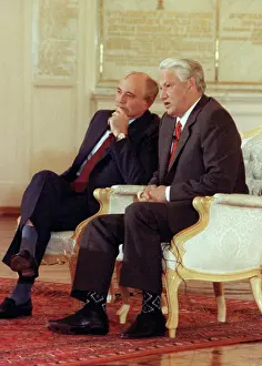 Broadcasting: Mikhail Gorbachev and Boris Yeltsin, 1991