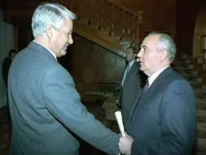 Lizunov: Mikhail Gorbachev and Boris Yeltsin, 1991