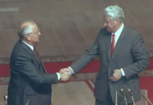 Deputies: Mikhail Gorbachev and Boris Yeltsin in Russian