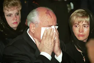 Raisa: Mikhail Gorbachev and his daughter Irina at mourning