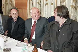 Depardieu: Mikhail Gorbachev meets French actors, 1993