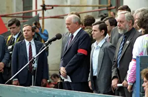 Ilya: Mikhail Gorbachev at mourning procession, 1991