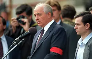Ilya: Mikhail Gorbachev at mourning procession, 1991