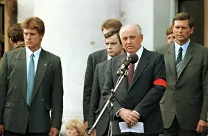 Ilya: Mikhail Gorbachev at mourning procession, 1991