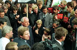 Ilya: Mikhail Gorbachev at mourning procession, 1991