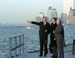 Governors: Mikhail Gorbachev, Ronald Reagan and George Bush, 1988