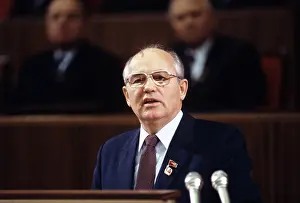 Delivers: Mikhail Gorbachev, USSR General Secretary, 1987