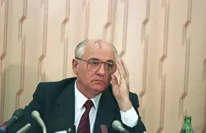Gorbachev: Mikhail Gorbachev after visit to Japan, 1992