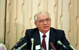 Gorbachev: Mikhail Gorbachev after visit to Japan, 1992