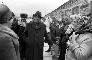 Stavropol: Mikhail Gorbachev visit to Stavropol region, 1985