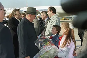 Welcomed: Mikhail Gorbachev visits Italy