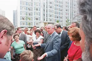 Krylatskoye: Mikhail Gorbachev visits Krylatskoye micro-district