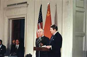 Elimination: Mikhail Gorbachev visits USA, 1987