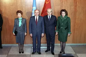 Perez: Mikhail Gorbachev visits USA, 1988