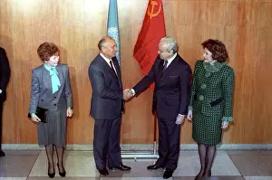 Shakes: Mikhail Gorbachev visits USA, 1988