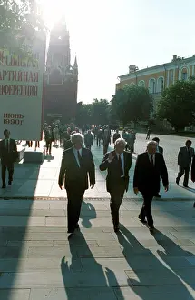 Lukyanov: Mikhail Gorbachev, Yegor Ligachev and Anatoly Lukyanov, 1990