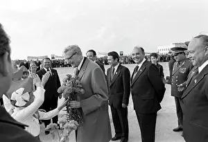 Presenting: Mikhail Suslov in Stavropol airport, 1978
