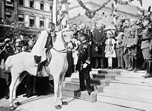 Wishes: Miklos Horthy at an opening ceremony of the University of Bu