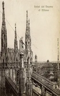Buttresses: Milan Cathedral, Italy