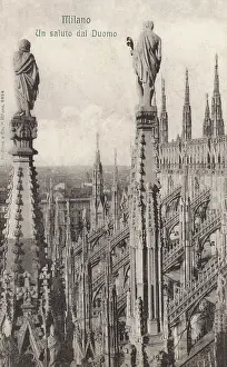 Buttresses: Milan Cathedral, Italy