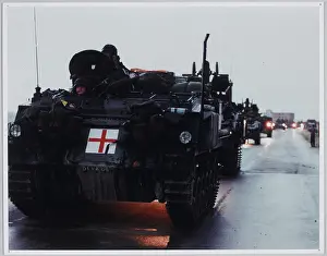 Relating: A mile-long KFOR invasion column stretching from the border