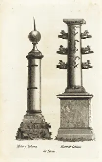 Anchors: Miliary column and rostral column of G. Duilius, Rome