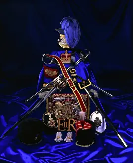 Cutlass: Militaria - on blue cloth