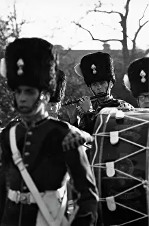 Krish: Military band flute player marching and playing