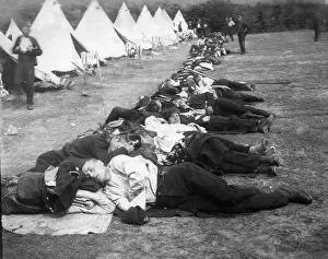 Exhaustion: Military camp in Aldershot