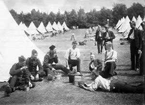Mealtime: Military camp in Aldershot