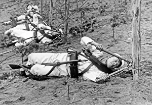 Cuts: Military exercise in Japan, 1930s