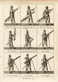 Arquebus: Military exercises of musketeers