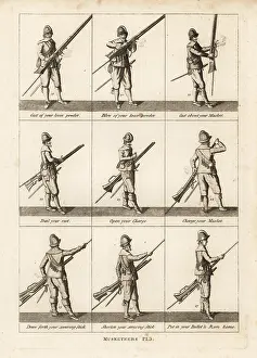 Arquebus: Military exercises of musketeers