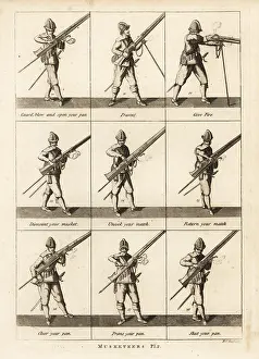 Arquebus: Military exercises of musketeers