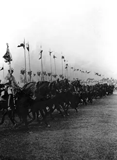 Uhlans: Military parade, 1909