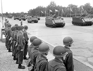 151st: US military parade in Berlin Lichterfelde