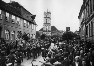 Doeberitz: Military parade in Neustrelitz, 1935