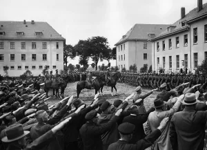Doeberitz: Military parade in Neustrelitz, 1935