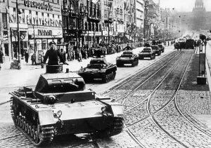 Remaining: Military parade in Prague, 1939