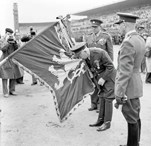 Strahov: Military parade at Strahov Stadium