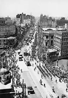 Ginza: Military Parade in Tokyo, 1935